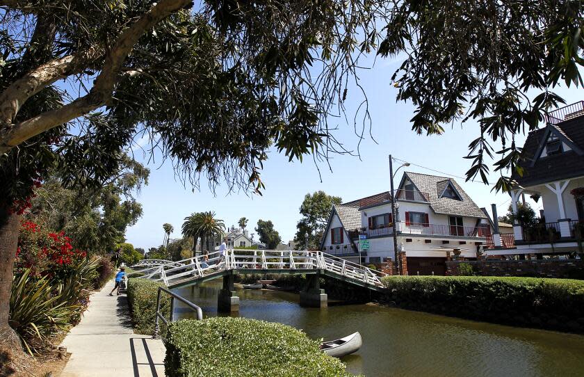 LOS ANGELES-CA-JUNE 17, 2014: A view of the Venice Canals on Sunday, June 15, 2014. (Christina House / For The Times)