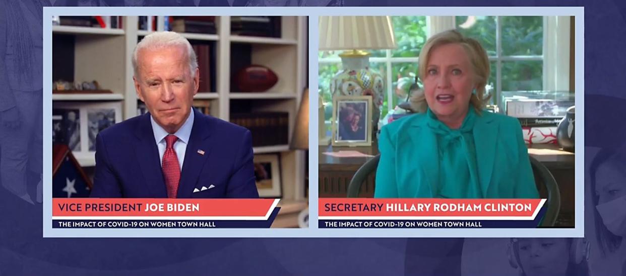 Former vice president recently held virtual campaign event with 2016 nominee Hillary Clinton: Getty