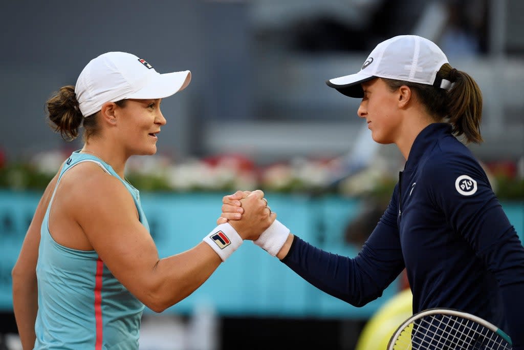 Iga Swiatek has replaced Ashleigh Barty as world number one after the Australian’s retirement  (AFP via Getty Images)