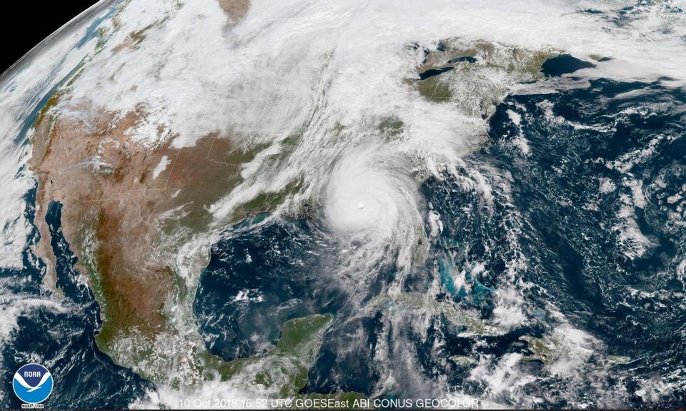 El huracán Michal visto desde el espacio. Foto: NOAA