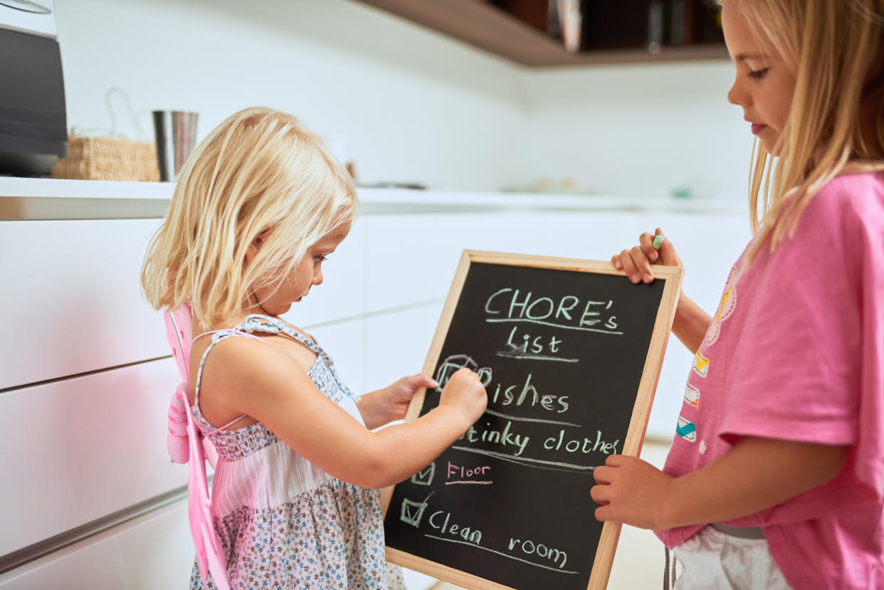 A mum of 16 has revealed how a chores roster helps her family stay organised [Photo: Getty]