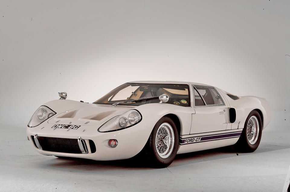 <p>It might be low in height at 40inches, but it’s high in stature with its multiple Le Mans wins and like the Lamborghini Miura, this Ford shaped the direction of supercar development.</p>
