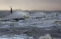 The North Sea beach is pictured near the town of Emden, December 6, 2013. REUTERS/Ina Fassbender