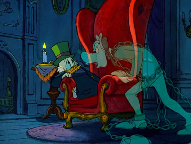 Screenshot from " Mickey's Christmas Carol."