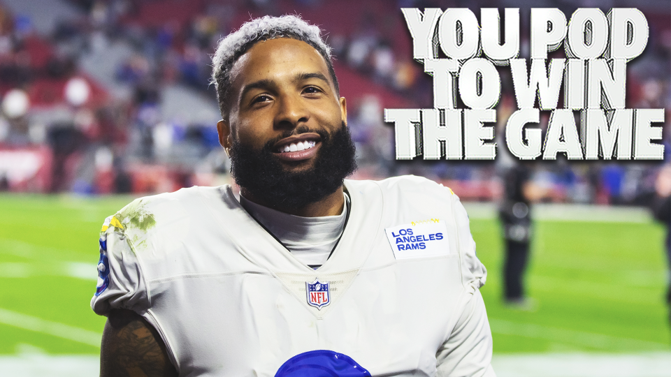 13 de diciembre de 2021;  Glendale, Arizona, Estados Unidos;  El receptor abierto de Los Angeles Rams, Odell Beckham Jr. (3), contra los Arizona Cardinals en el State Farm Stadium.  Crédito obligatorio: Mark J. Rebilas-USA TODAY Sports