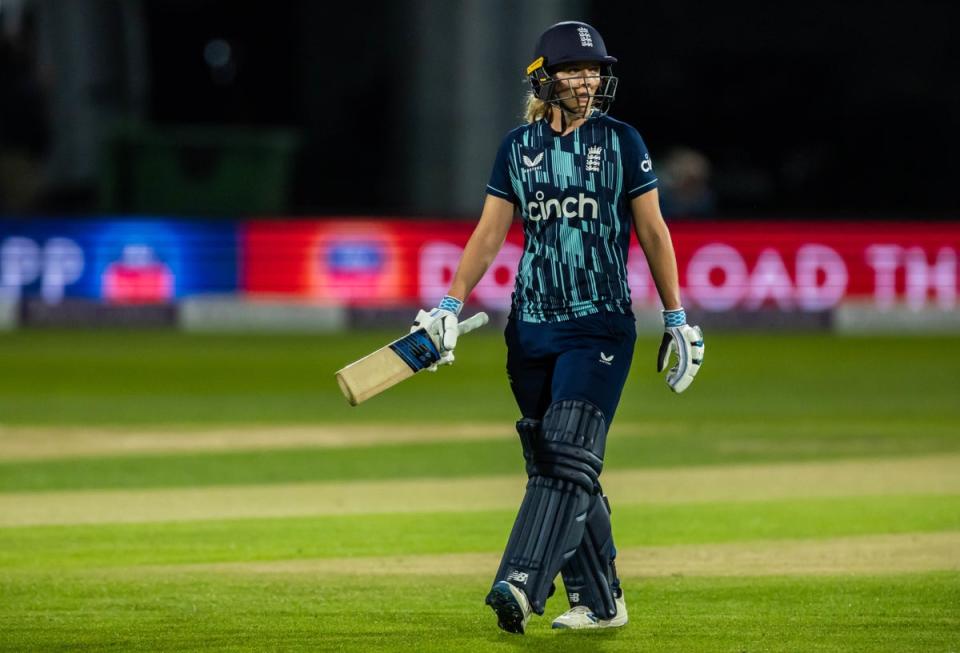 Kate Cross was frustrated after a controversial finish to India’s win at Lord’s (Steven Paston/PA) (PA Wire)