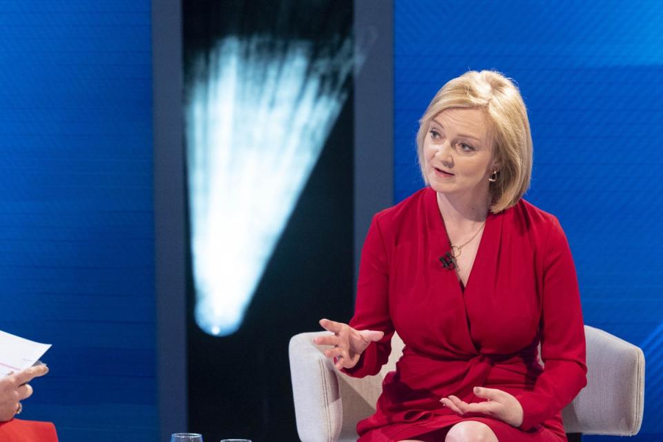 Liz Truss during the Sky News special programme (PA Media)