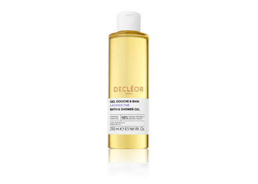 <p>Decléor has just released three brand new bath and shower oils with 97% natural ingredients – making them gentle on sensitive skin. The perfect excuse for a bath… <a rel="nofollow noopener" href="https://www.decleor.co.uk/lavender-shower-gel" target="_blank" data-ylk="slk:Shop now;elm:context_link;itc:0;sec:content-canvas" class="link "><em>Shop now</em></a>. </p>