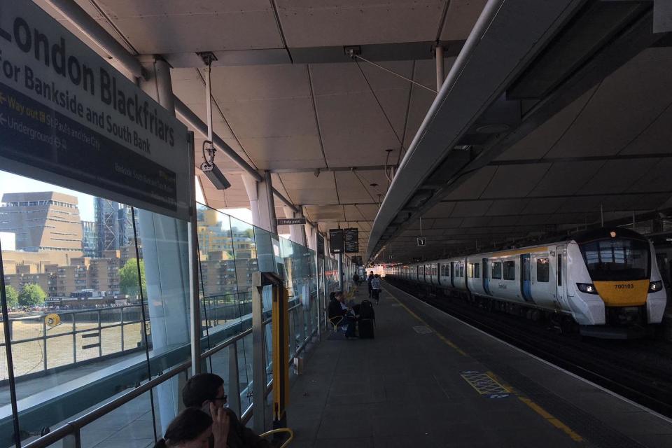 Desolation row: Platform 1 at Blackfriars station in central London: Simon Calder