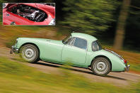 <p>Once described as “a horrible engine, but free from bugs”, the B-Series was designed by <strong>Austin</strong> and powered a great many mid-sized British saloons, as well as sports cars such as the <strong>MGA</strong>. Some examples of the latter were fitted with a special version which had <strong>two camshafts mounted above the cylinders</strong> rather than just one placed alongside them.</p><p>Far more powerful than any other B-Series, it made the MGA very successful in competition when running on <strong>high-octane race fuel</strong>. On the petrol available to ordinary motorists in the late 1950s, it was exceptionally fragile, and threatened to do so much damage to the car’s otherwise splendid reputation that MG abandoned it after building <strong>just over 2000</strong> cars, from a total MGA production run of <strong>more than 100,000</strong>.</p>