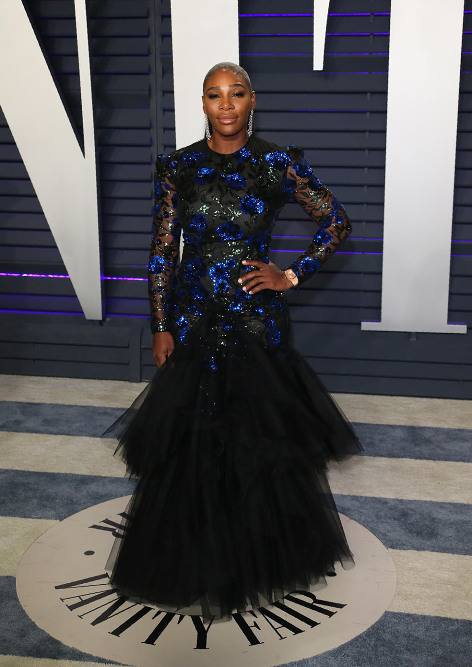 Serena Williams at the Vanity Fair Oscars 2019 after party