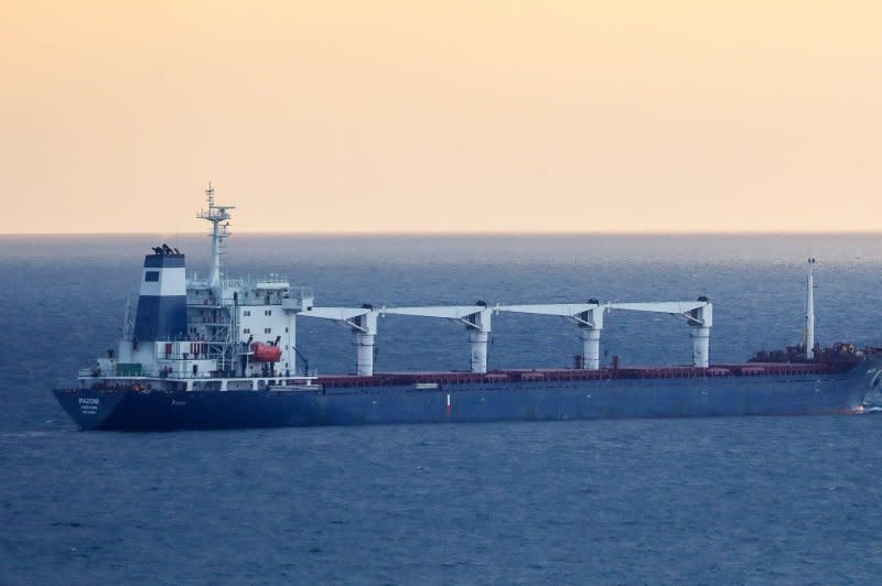 Russia in June terminated a deal allowing Ukraine to export grain shipments from its ports on the Black Sea (pictured). File Photo by Gokhan Mert/UPI