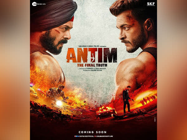 Poster of 'Antim: The Final Truth' starring Salman Khan and Aayush Sharma