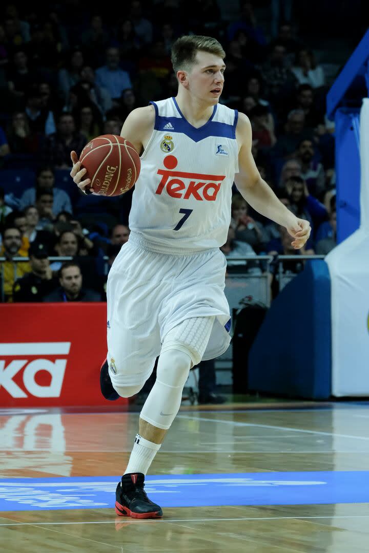 Un jovencísimo Luka Doncic, con la camiseta de Real Madrid