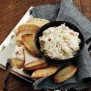 <p>Blue cheese amps up the flavor for a little twist on the traditional artichoke appetizer. The dip holds up well for about two hours after the cook time. Serve with pita chips or toasted baguette slices. </p><p><a href="https://www.myrecipes.com/recipe/blue-cheese-artichoke-dip" rel="nofollow noopener" target="_blank" data-ylk="slk:Blue Cheese-Artichoke Dip Recipe;elm:context_link;itc:0;sec:content-canvas" class="link ">Blue Cheese-Artichoke Dip Recipe</a></p>