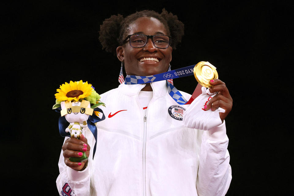 <p>Biography: 28 years old</p> <p>Event: Women's 68 kg. wrestling</p> <p>Quote: "I knew I could do it. I knew it would be hard. I prayed I could do it. In my wildest dreams I knew."</p>