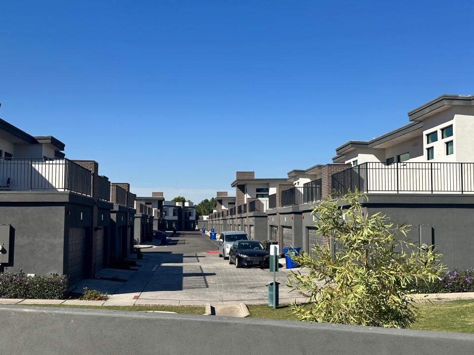Canal on Baseline, along Recker and Baseline roads, was built in 2021 as a for-sale townhome complex that was later bought by one owner and became a rental housing complex. Since then it has had a constant police presence.