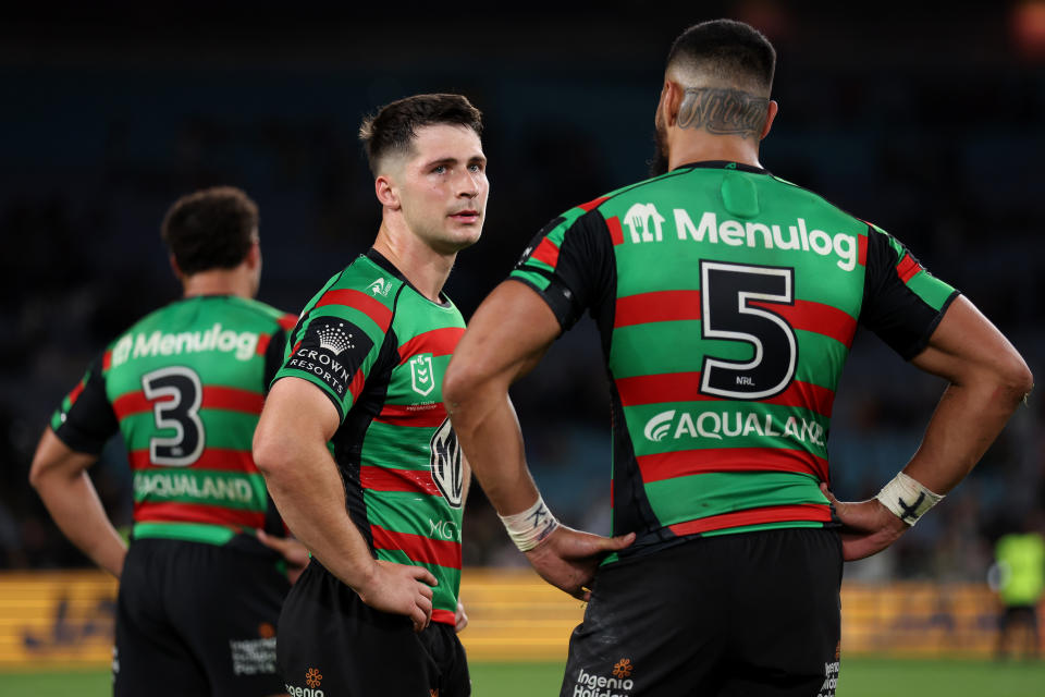 Lachlan Ilias in action for the Rabbitohs.