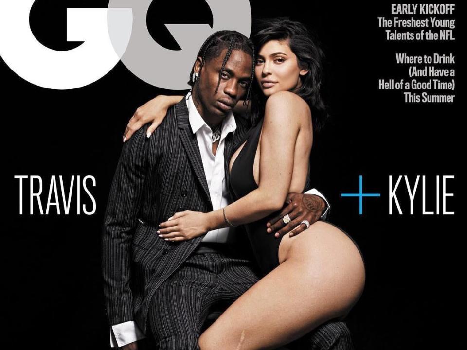 travis scott kylie jenner gq cover