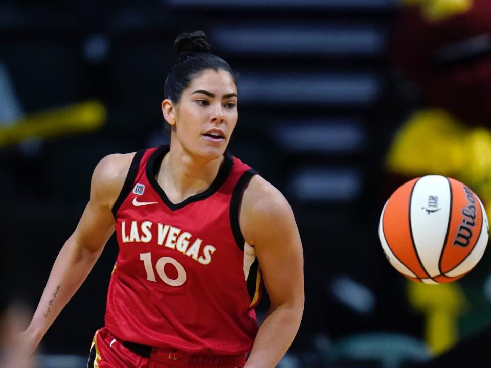 Las Vegas Aces star Kelsey Plum.