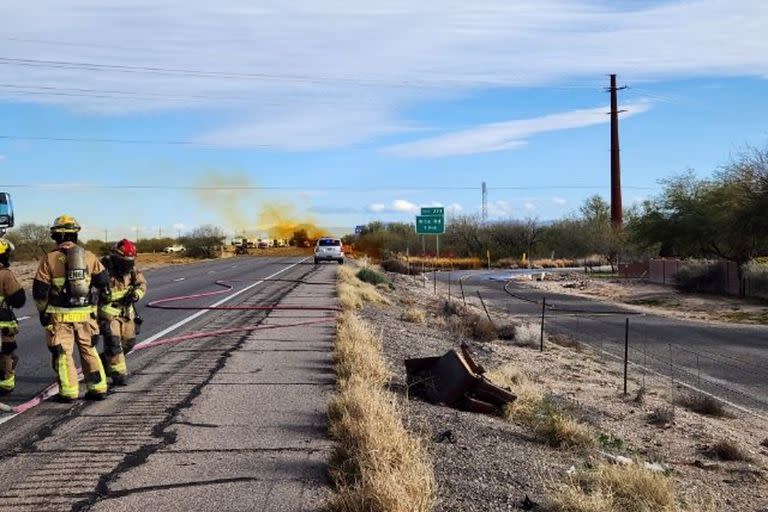 Derrame de ácido nítricio en la Insterestetal 10 de Tuscon, Arizona