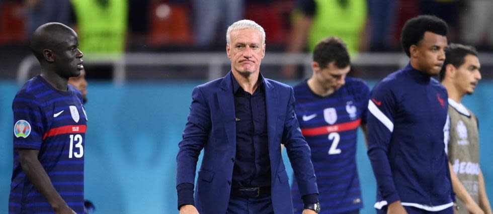 Le sélectionneur de l'équipe de France était dépité après l'élimination des Bleus dès les huitièmes de finale de l'Euro 2020, face à la Suisse  (3-3 a.p., 5-4 t.a.b.).
