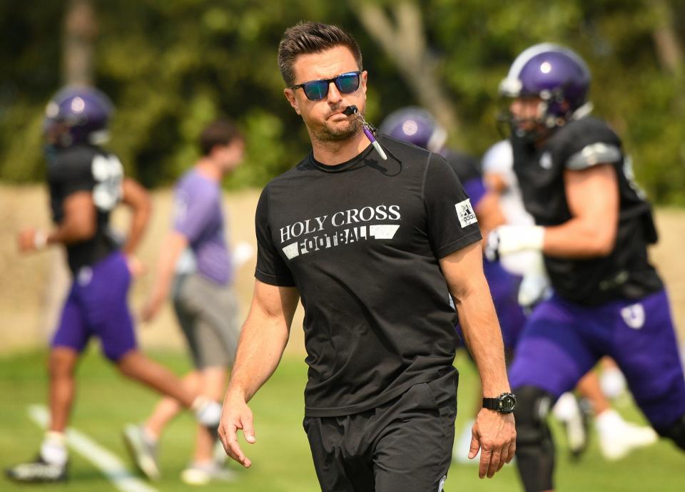 “It was determined long before, but I think the timing is appropriate," Holy Cross football coach Bob Chesney said of the 2023 schedule.
