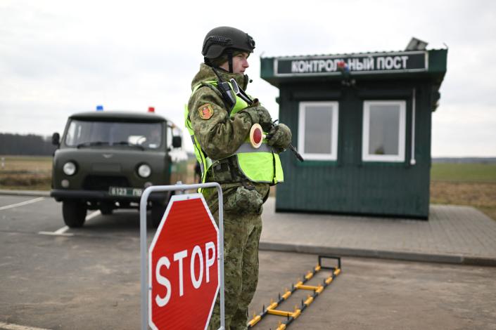 Belarusian border guards 