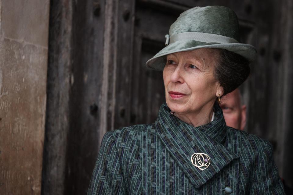 Britain's Princess Anne, Princess Royal arrives at Westminster Abbey, in London, on March 13, 2023 to attend the Commonwealth Day service ceremony. (Photo by ADRIAN DENNIS / AFP) (Photo by ADRIAN DENNIS/AFP via Getty Images)