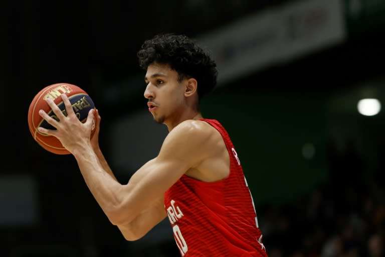 French teen forward Zaccharie Risacher told ESPN that he has submitted paperwork to make himself eligible for June's 2024 NBA Draft (Ian LANGSDON)