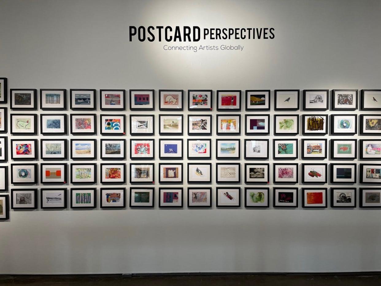 The "Postcard Perspectives" exhibit featuring 700 5-by-7-inch postcard art works opened recently at Artspace at Untitled, 1 NE 3.