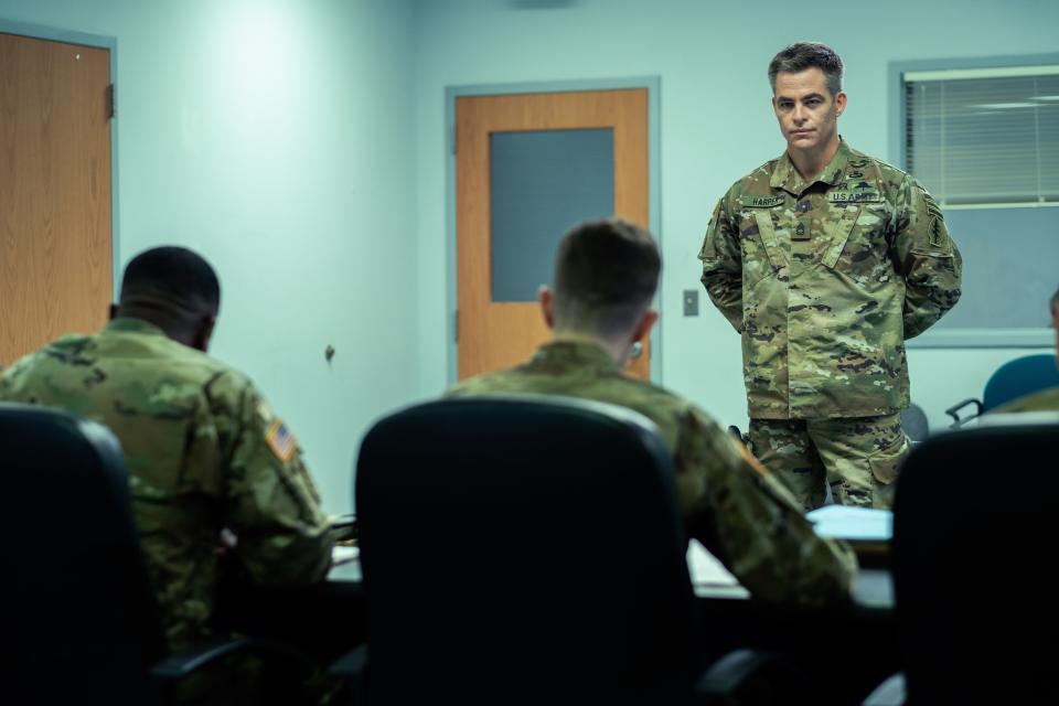 When he's discharged by the Army and loses his pension, a special forces sergeant (Chris Pine) goes the private military route and gets caught up in a deadly conspiracy in "The Contractor."