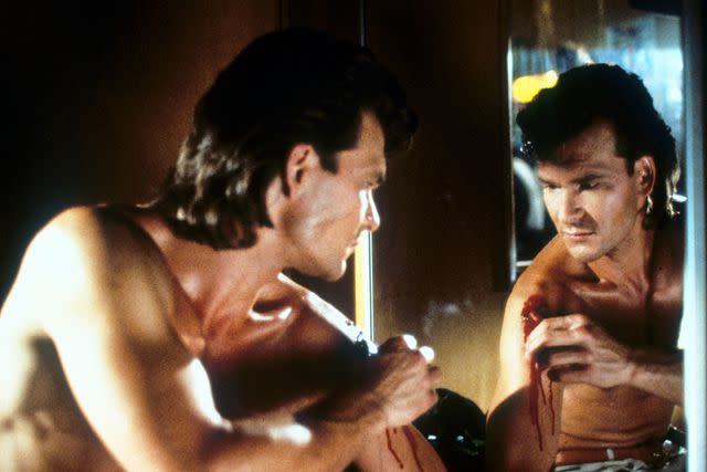 <p>United Artists/Getty</p> Patrick Swayze in 'Road House'