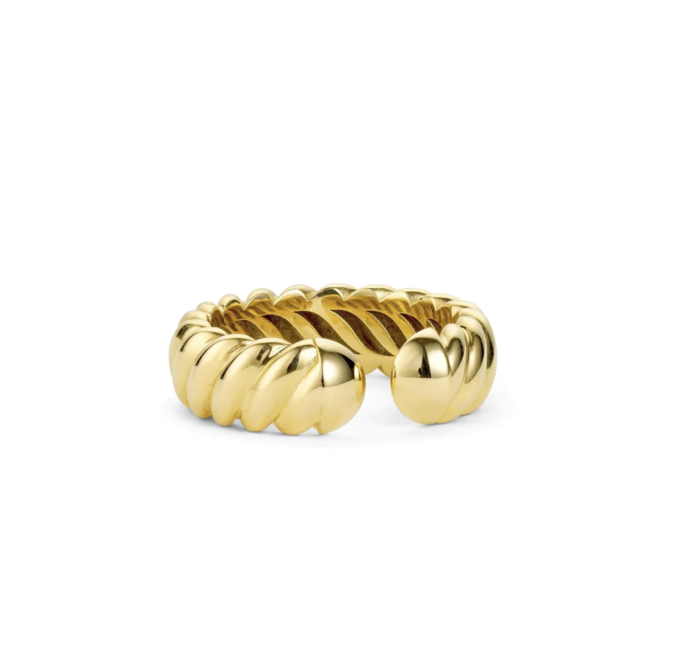 <p><a href="https://shopmiraco.com/collections/shop-all-jewelry/products/infinity-ring-yellow-gold-100050102" rel="nofollow noopener" target="_blank" data-ylk="slk:Shop Now;elm:context_link;itc:0;sec:content-canvas" class="link ">Shop Now</a></p><p>Infinity Cuff Ring</p><p>shopmiraco.com</p><p>$980.00</p>