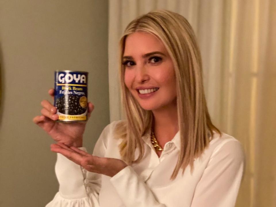 Ivanka Trump Goya Beans