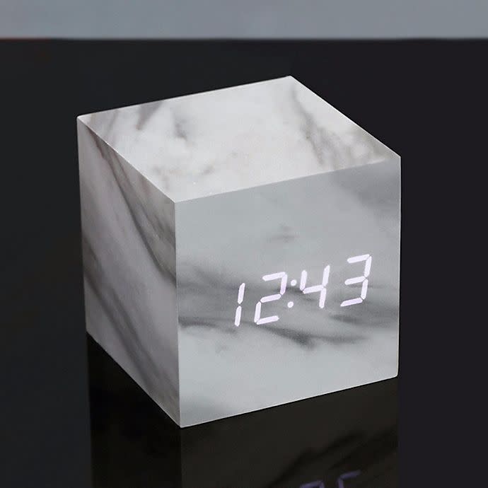 Gingko® Cube Click Alarm Clock