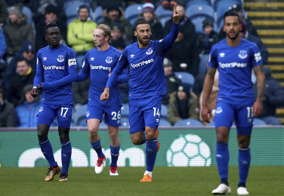 Cenk Tosun scored his first Everton goal on a belated third start after his £27 million move from Besiktas.