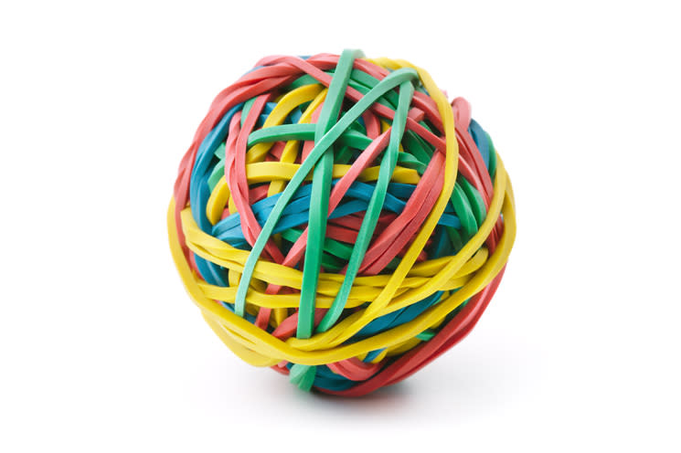 <div class="caption-credit">Photo by: Shutterstock</div><div class="caption-title">Rubber Bands</div>Loop wide rubber bands over the ends of your hangers to prevent delicate shirts and slinky dresses from sliding to the floor. Struggling to open a jar? Wrap a rubber band around the lid to gains some traction and twist that stubborn top right off. Unloading the car after a productive shopping trip? Prop the door open by looping a rubber band around the inside and outside knobs to create an "X" pattern that presses down the latch. <br>