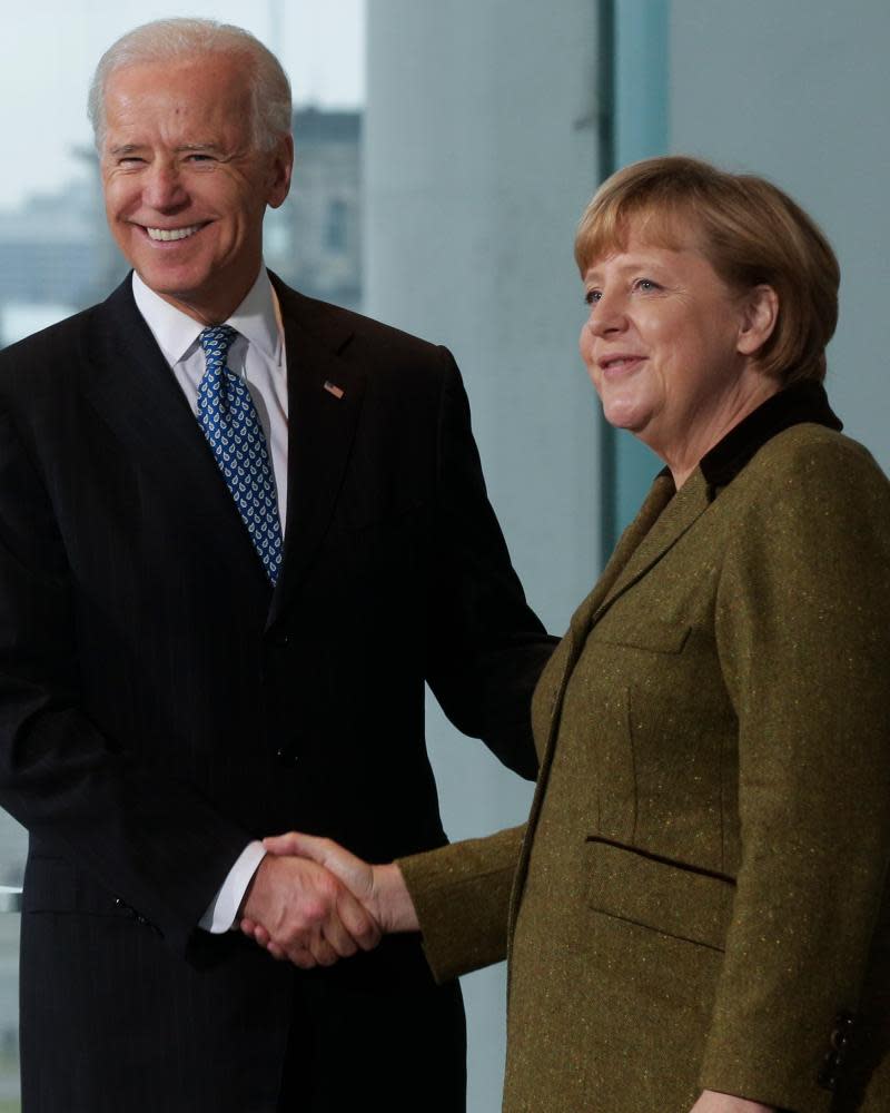 Angela Merkel, Joe Biden