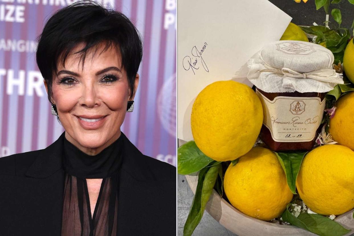 <p>Steve Granitz/FilmMagic; Kris Jenner/ Instagram</p> Kris Jenner, American Riviera Orchard lemon jam