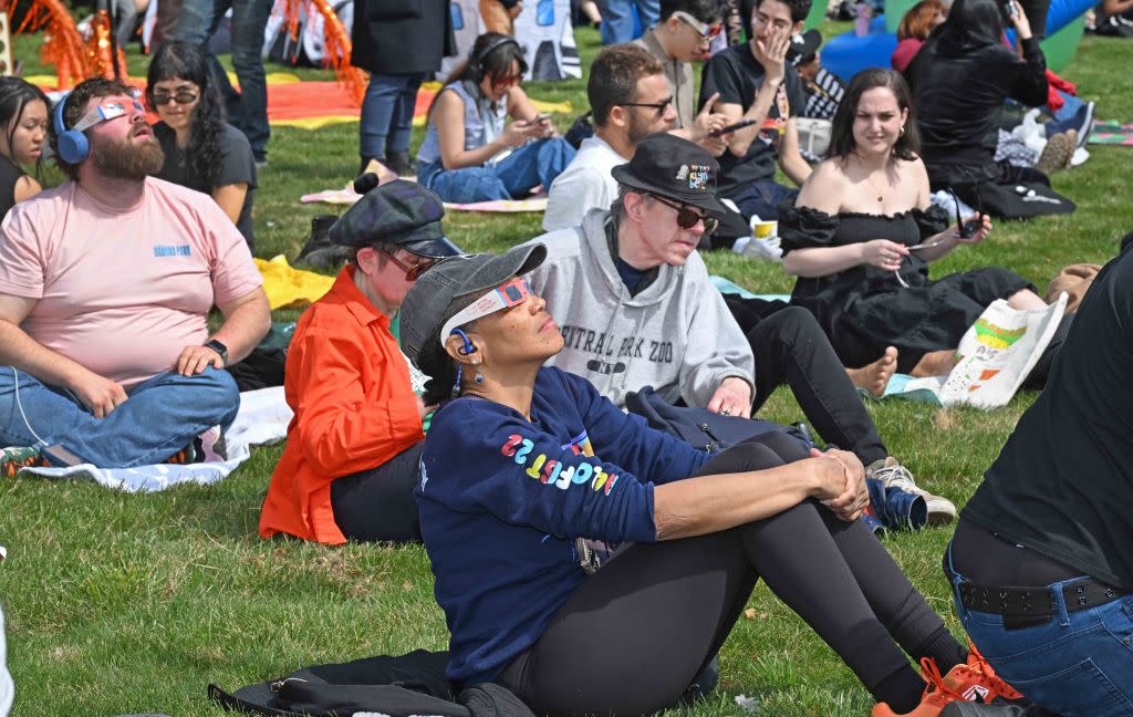 New Yorkers were able to catch the eclipse, which won’t occur again for another 20 years. Gregory P. Mango