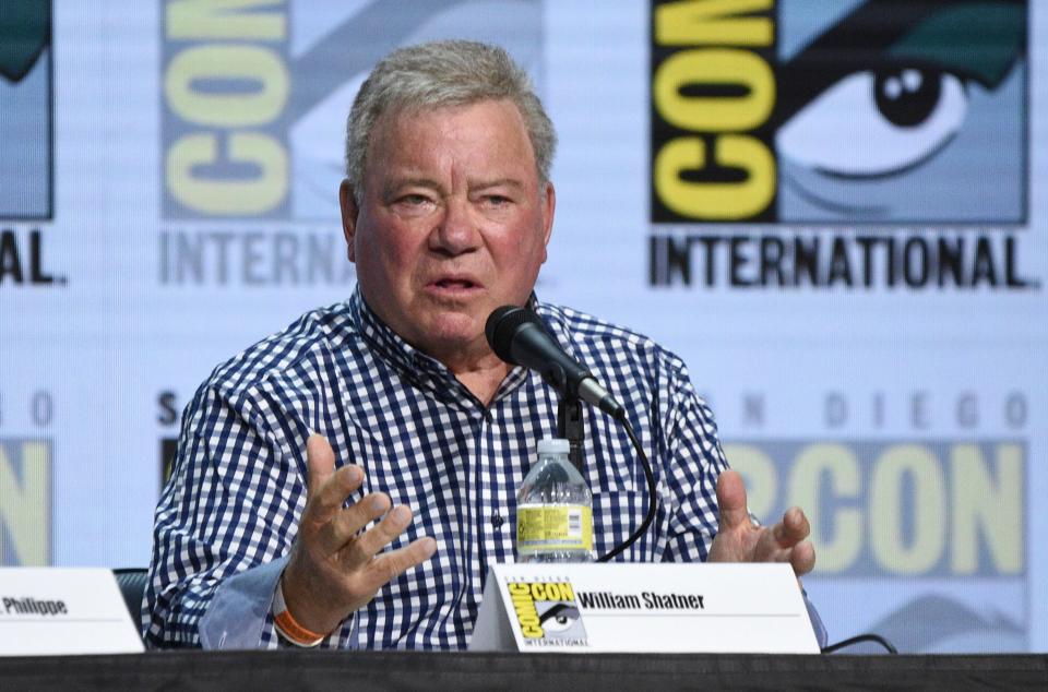 William Shatner is seen here attending the Shatner on Shatner panel on day one of Comic-Con International on Thursday, July 21, 2022, in San Diego.