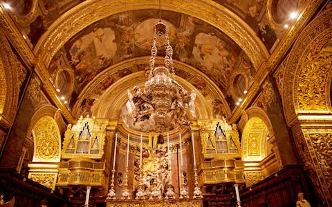 St John's Co-cathedral interior, Valletta - Credit: Getty