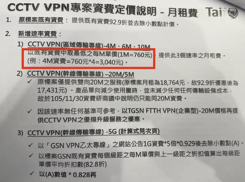 ▲林延鳳拿出訂定費率公文，喊話把柯文哲比照５大案送檢調、監察院。（圖／林延鳳提供）