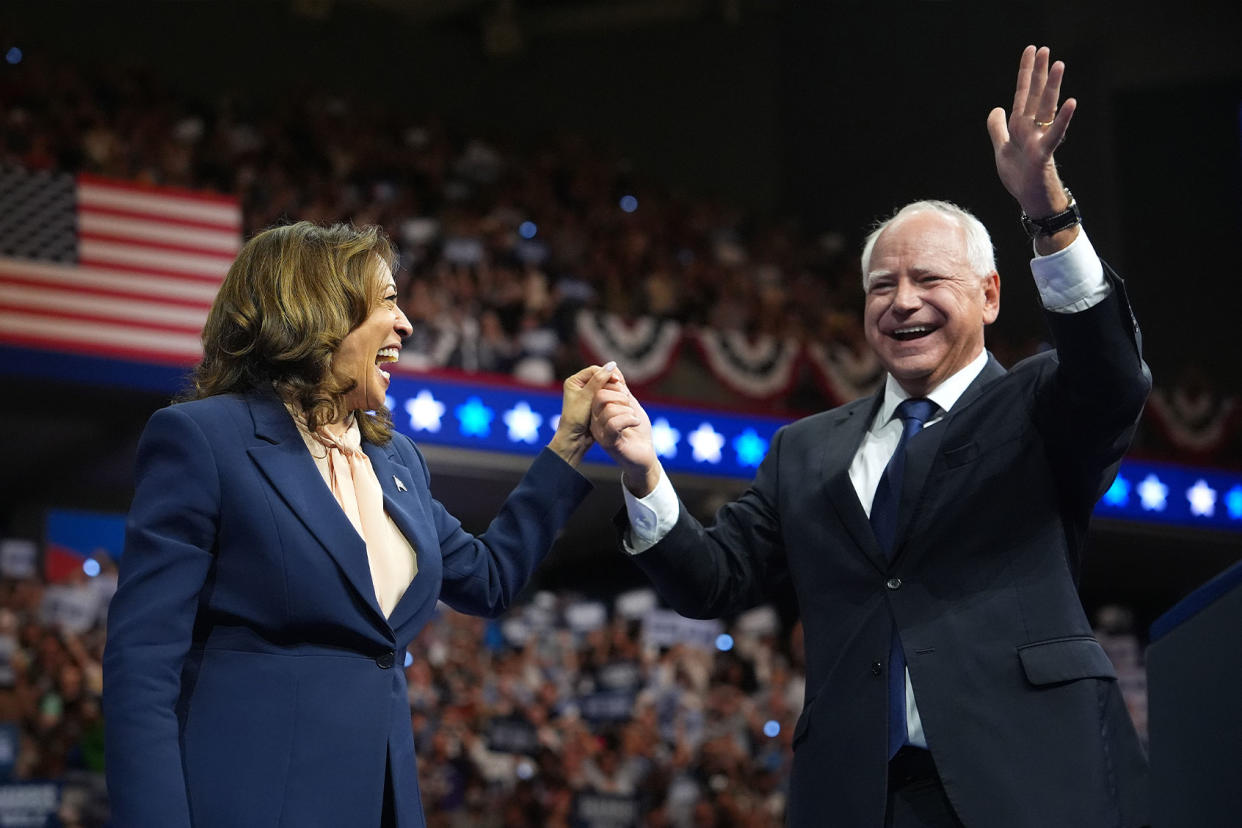 Kamala Harris; Tim Walz Andrew Harnik/Getty Images