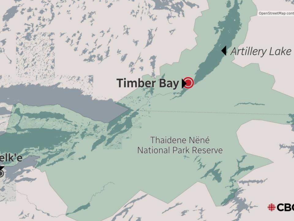 Timber Bay on Artillery Lake lies within the Thaidene Nëné National Park Reserve. (CBC - image credit)