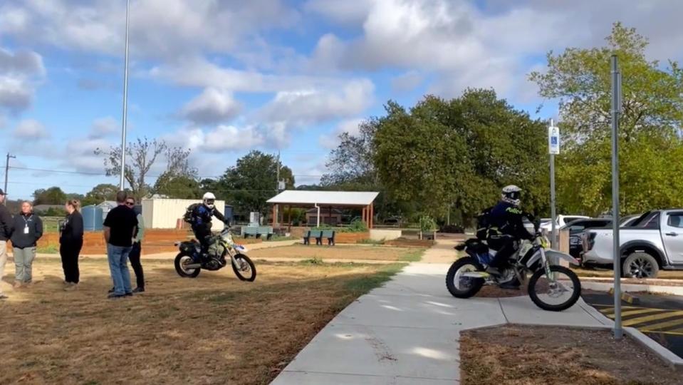 Police riding off-road motorcycles were involved in the search. Picture: Supplied/ Victoria Police