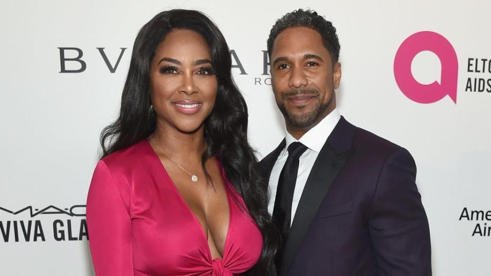 “The Real Housewives of Atlanta” star Kenya Moore and her husband, restauranteur-businessman Marc Daly, shown in happier times in 2018, have announced a second separation — this time, for good. (Photo by Jamie McCarthy/Getty Images for EJAF)