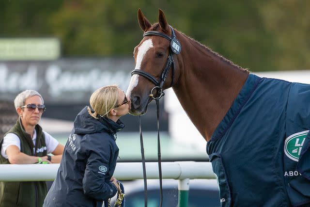 Joe Giddens/PA Images via Getty Images Zara Tindall and one of her horses.
