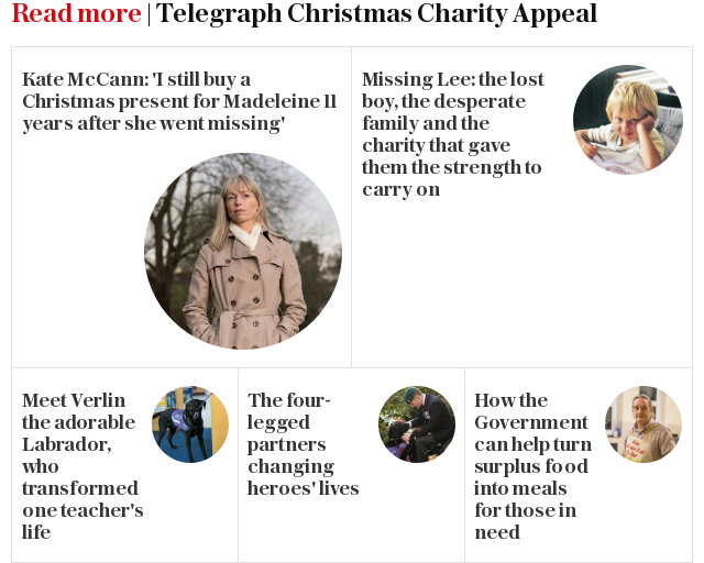 Read more | Telegraph Christmas Charity Appeal